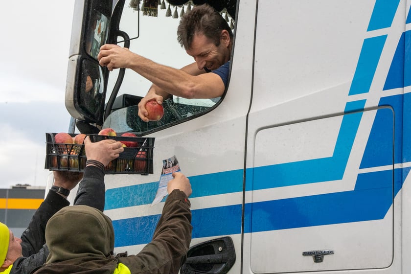 Protest rolników i myśliwych, Bielany Wrocławskie, 20.02.2024