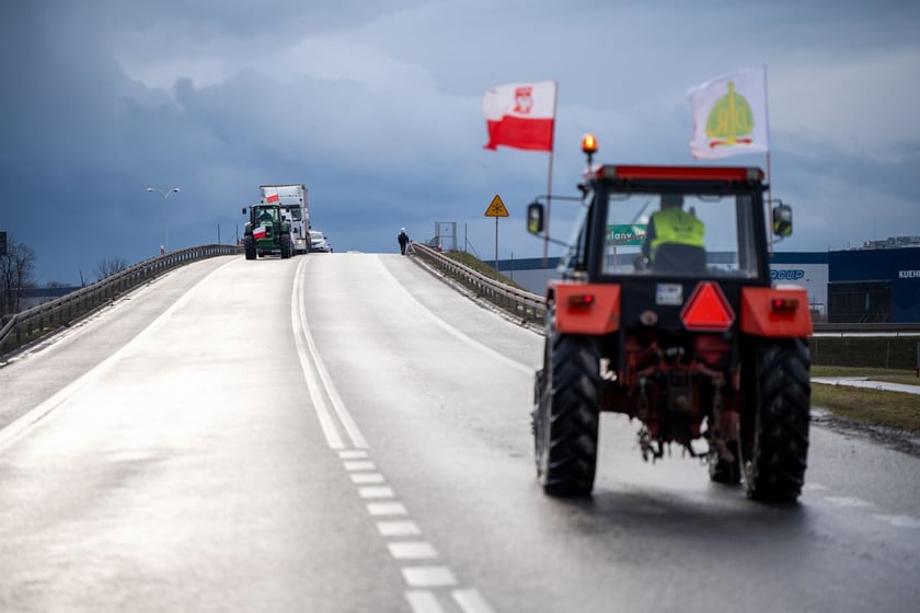 Protest rolników i myśliwych, Bielany Wrocławskie, 20.02.2024