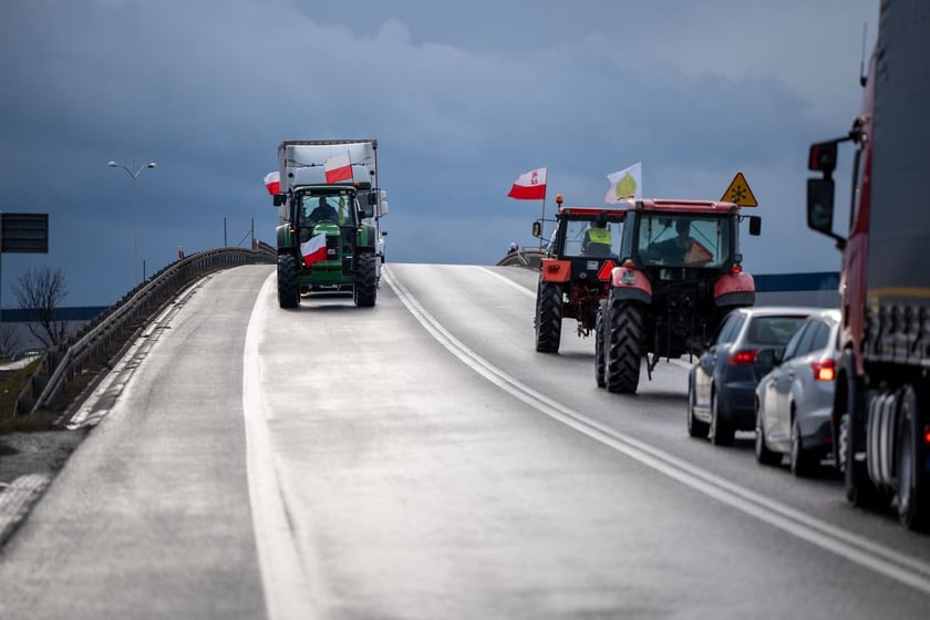 Protest rolników i myśliwych, Bielany Wrocławskie, 20.02.2024