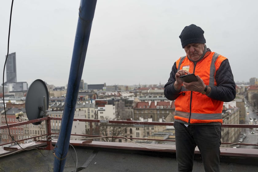 Pierwszy dzień badań konstrukcji Trzonolinowca, 22 lutego 2024 roku