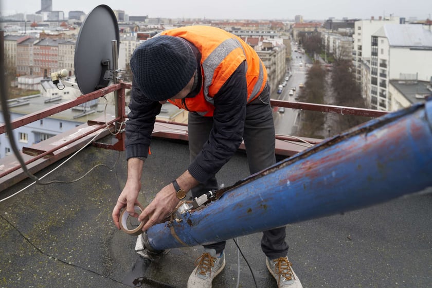 Pierwszy dzień badań konstrukcji Trzonolinowca, 22 lutego 2024 roku