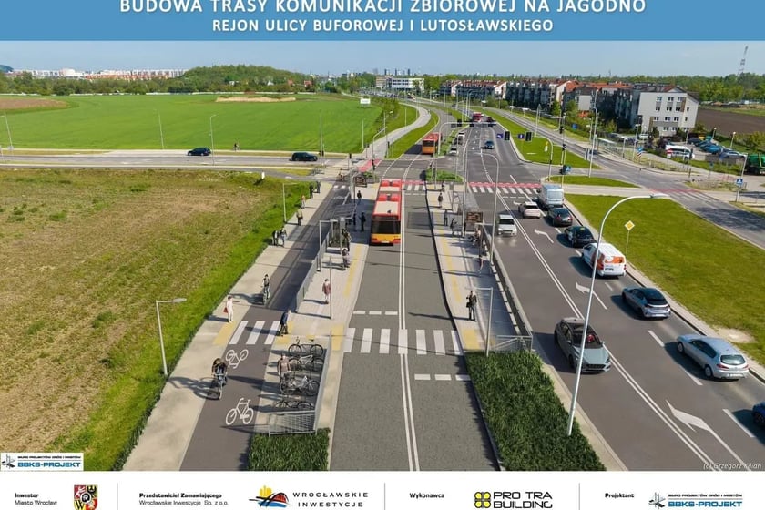 Wizualizacja trasy na Jagodno