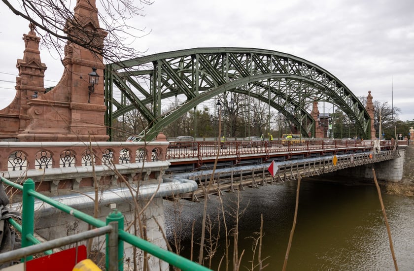 Remontowany mosty Zwierzyniecki, luty 2024