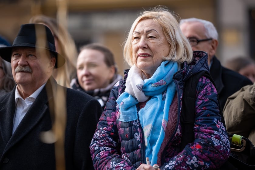 Odsłonięcie krasnala Stanisława Wolskiego