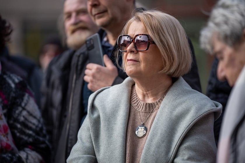 Odsłonięcie krasnala Stanisława Wolskiego