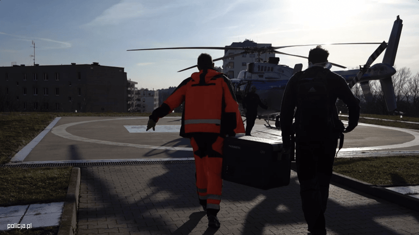 Akcja policyjnych i wojskowych lotników