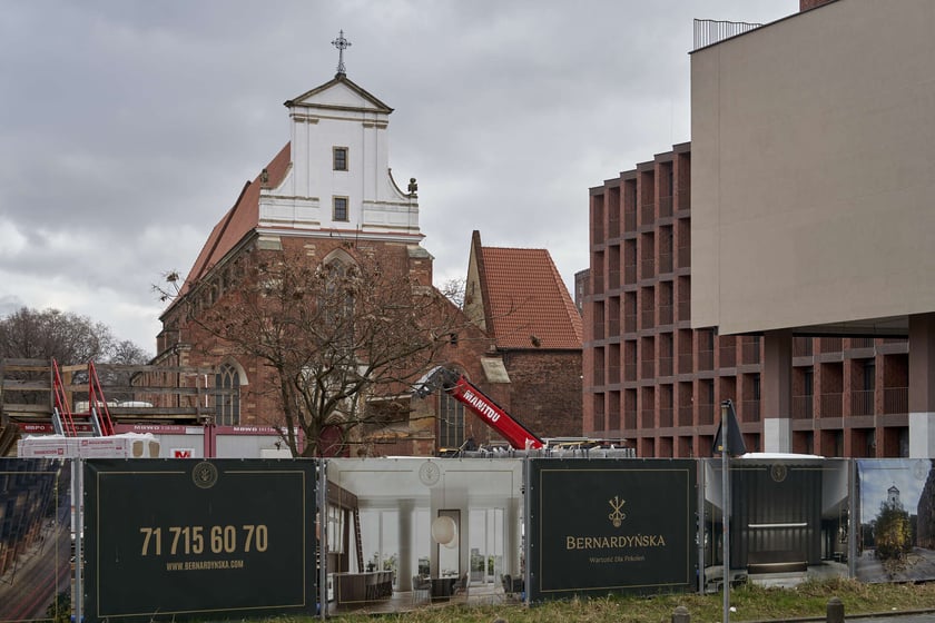 Budowa Bernardyńskiej 4, luty 2024