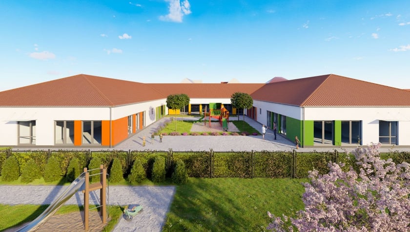 Wizualizacja placówki przy ul. Rajskiej we Wrocławiu