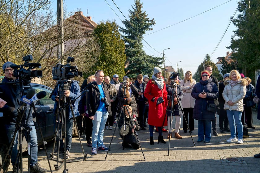 Odsłonięcie krasnali na Jagodnie, Wrocław 9 marca 2024