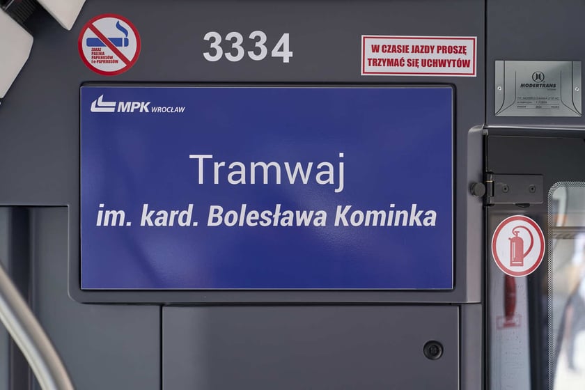 Nadanie tramwajowi imienia kard. Bolesława Kominka