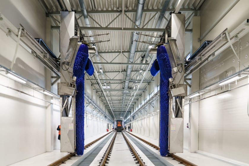 Nowoczesna myjnia PKP Intercity we Wrocławiu