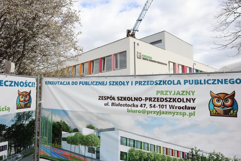 Budowa Przyjaznego Zespołu Szkolno-Przedszkolnego przy ul. Białostockiej na osiedlu Maślice we Wrocławiu