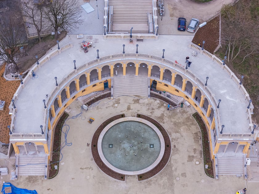 Bastion Sakwowy z lotu ptaka - zdjęcie współczesne