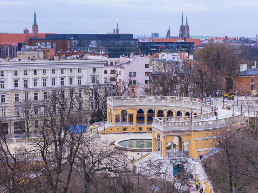 Bastion Sakwowy z lotu ptaka - zdjęcie współczesne