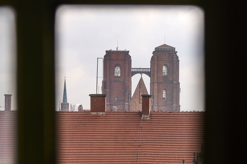 Widok na Rynek i okolice z kamienicy Pod Złotym Słońcem