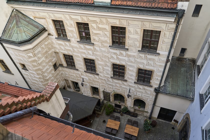 Widok na Rynek i okolice z kamienicy Pod Złotym Słońcem