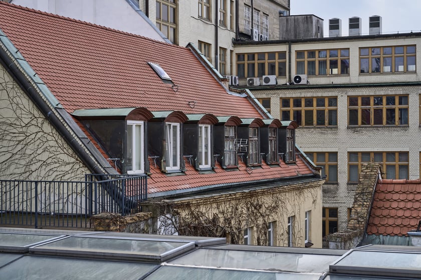 Widok na Rynek i okolice z kamienicy Pod Złotym Słońcem