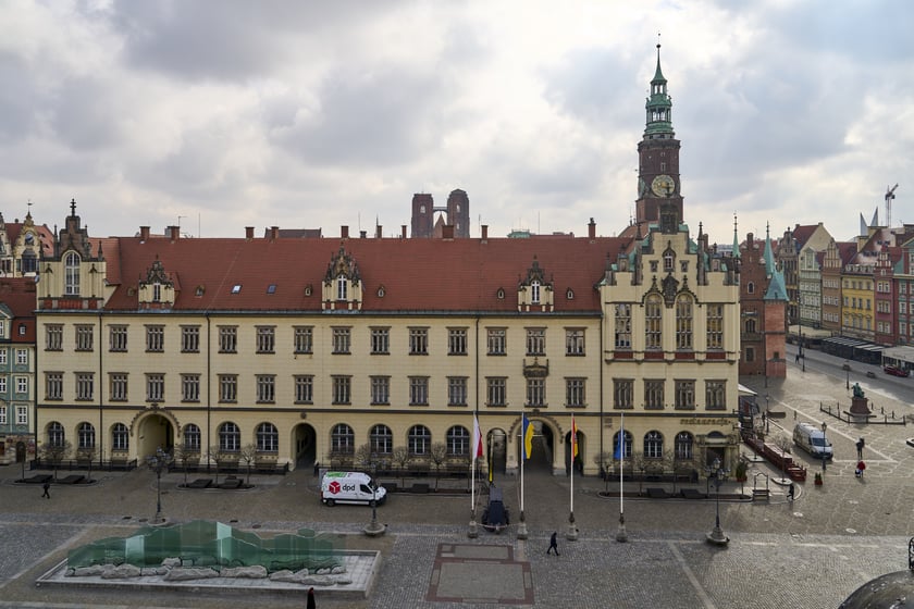 Widok na Rynek i okolice z kamienicy Pod Złotym Słońcem