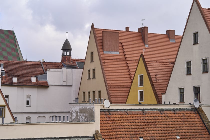Widok na Rynek i okolice z kamienicy Pod Złotym Słońcem