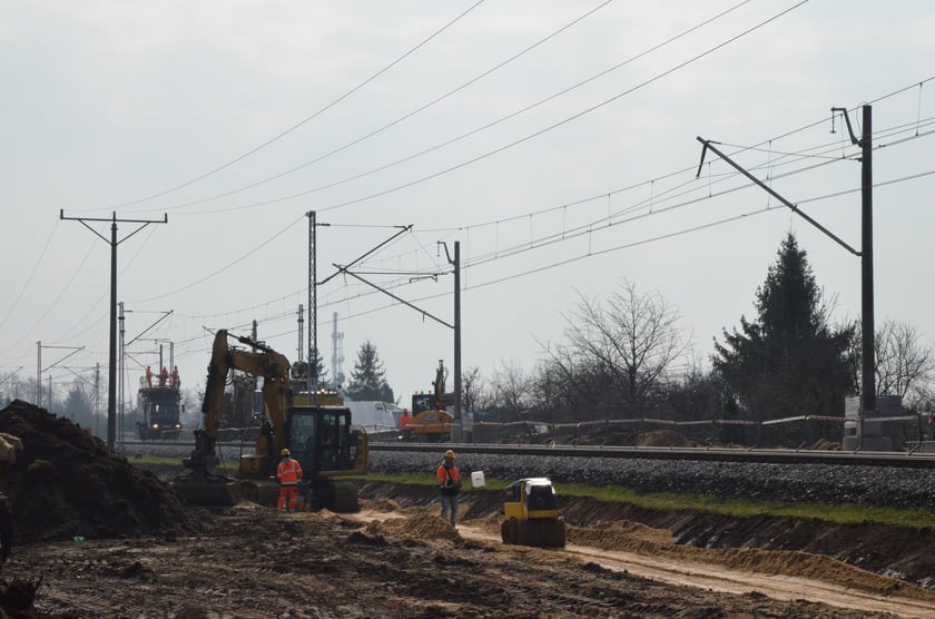 budowa przystanku Oława Zachodnia, marzec 2024