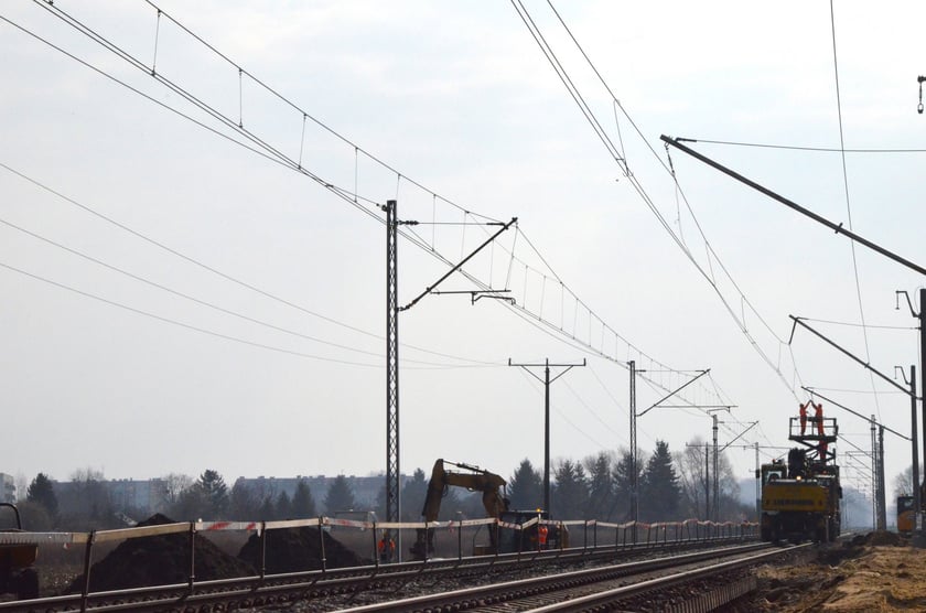 budowa przystanku Oława Zachodnia, marzec 2024