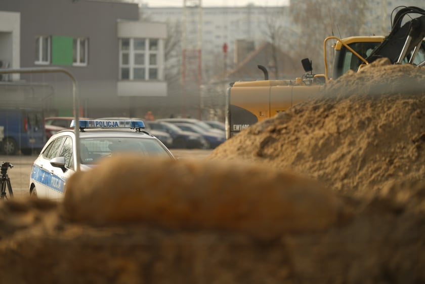 Niewybuch przy ul. Białowieskiej