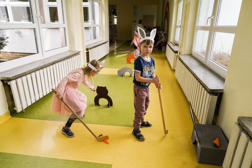 Spotkanie z Zajączkiem w Przedszkolu nr 149 „Tęczowa Polanka”