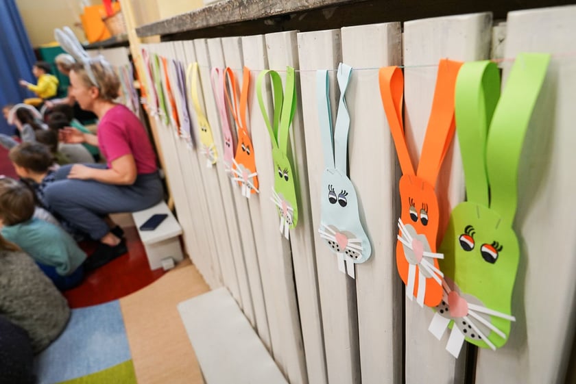 Spotkanie z Zajączkiem w Przedszkolu nr 149 „Tęczowa Polanka”