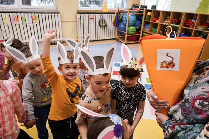 Spotkanie z Zajączkiem w Przedszkolu nr 149 „Tęczowa Polanka”