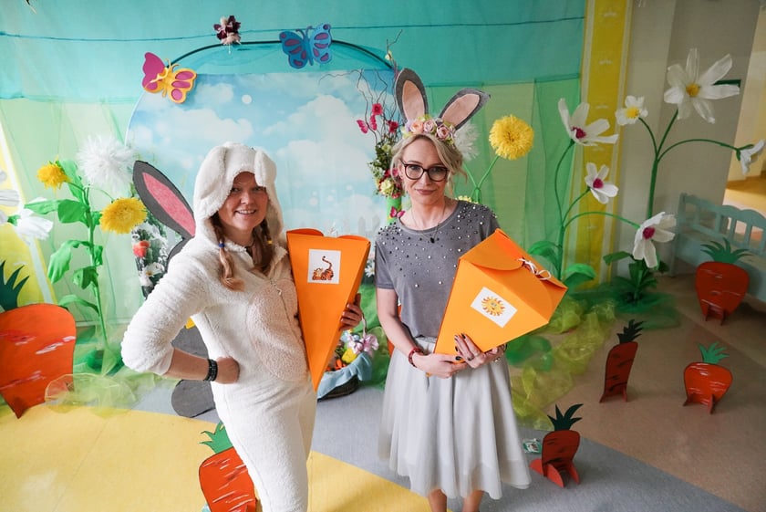 Spotkanie z Zajączkiem w Przedszkolu nr 149 „Tęczowa Polanka”