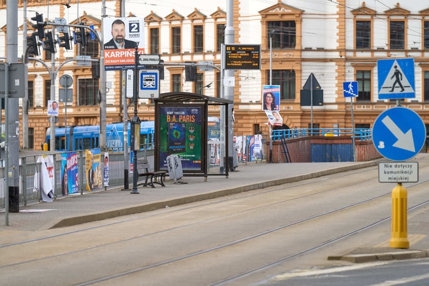 Puste miasto. Wrocław bez ludzi i bez samochodów. 31.03.2024