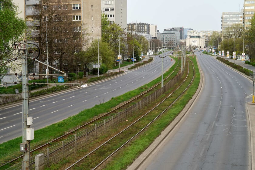 Puste miasto. Wrocław bez ludzi i bez samochodów. 31.03.2024
