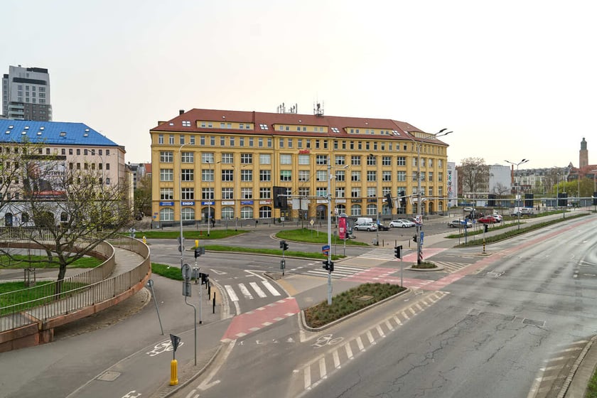 Puste miasto. Wrocław bez ludzi i bez samochodów. 31.03.2024