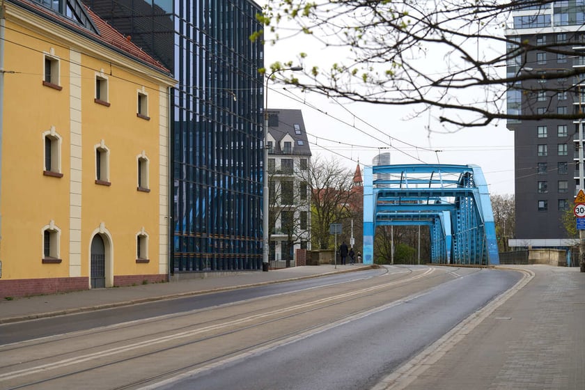 Puste miasto. Wrocław bez ludzi i bez samochodów. 31.03.2024