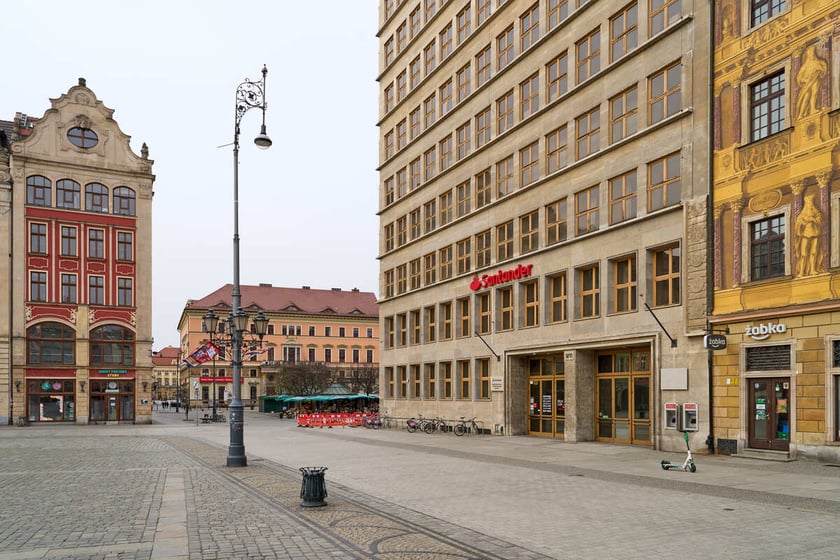 Puste miasto. Wrocław bez ludzi i bez samochodów. 31.03.2024