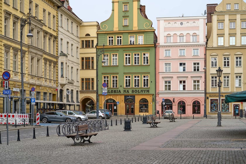 Puste miasto. Wrocław bez ludzi i bez samochodów. 31.03.2024