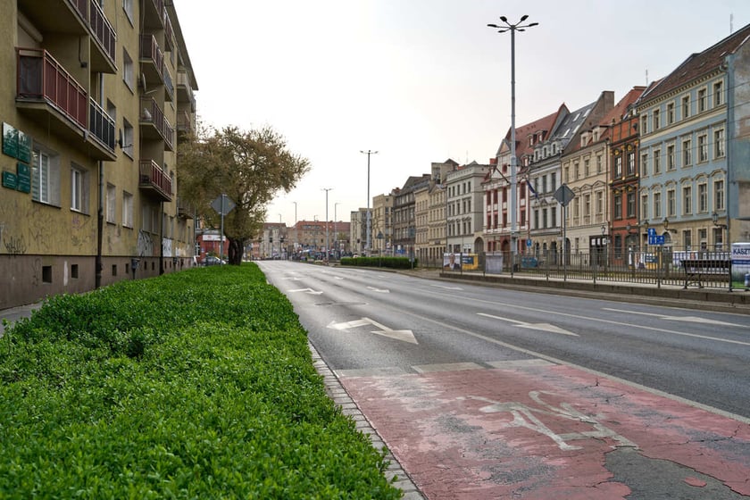 Puste miasto. Wrocław bez ludzi i bez samochodów. 31.03.2024