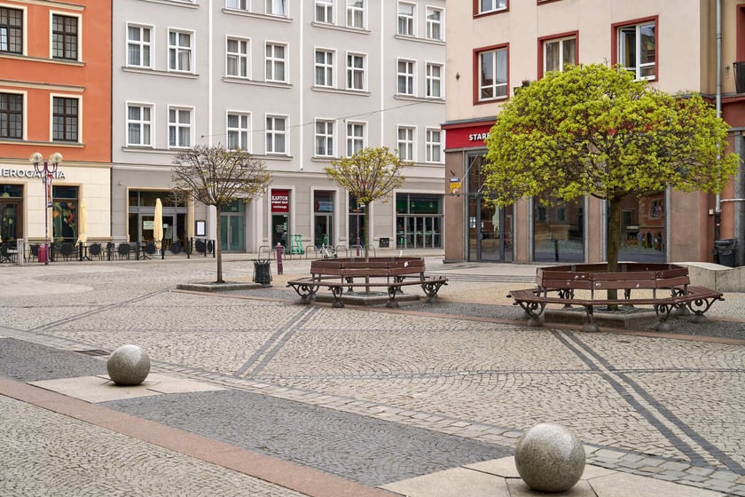Puste miasto. Wrocław bez ludzi i bez samochodów. 31.03.2024