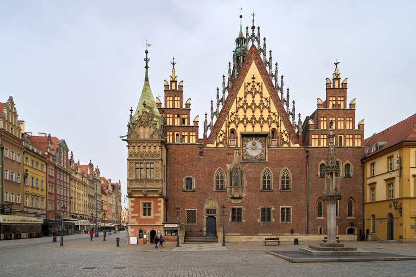 Puste miasto. Wrocław bez ludzi i bez samochodów. 31.03.2024