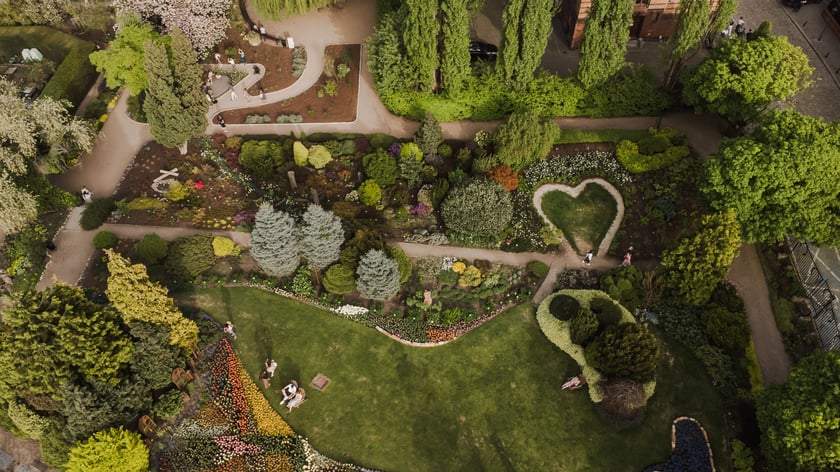 Ogród Botaniczny - widok z drona