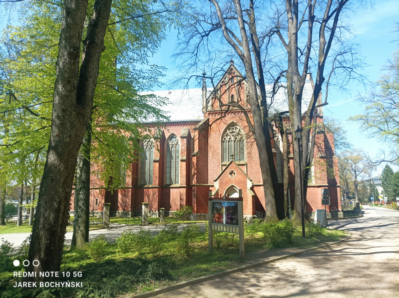 Widok na kości&oacute;ł ewangelicki