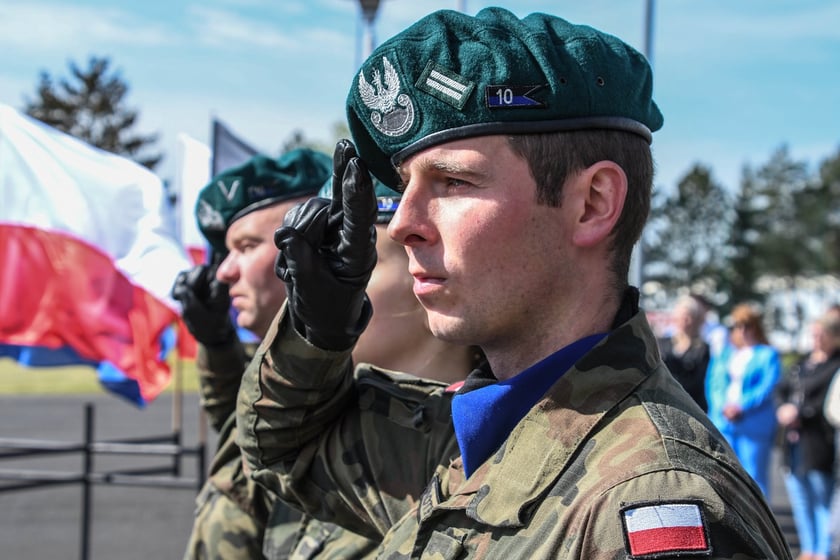 Uroczysta przysięga w 10 Brygadzie Łączności we Wrocławiu, 28.04.2024