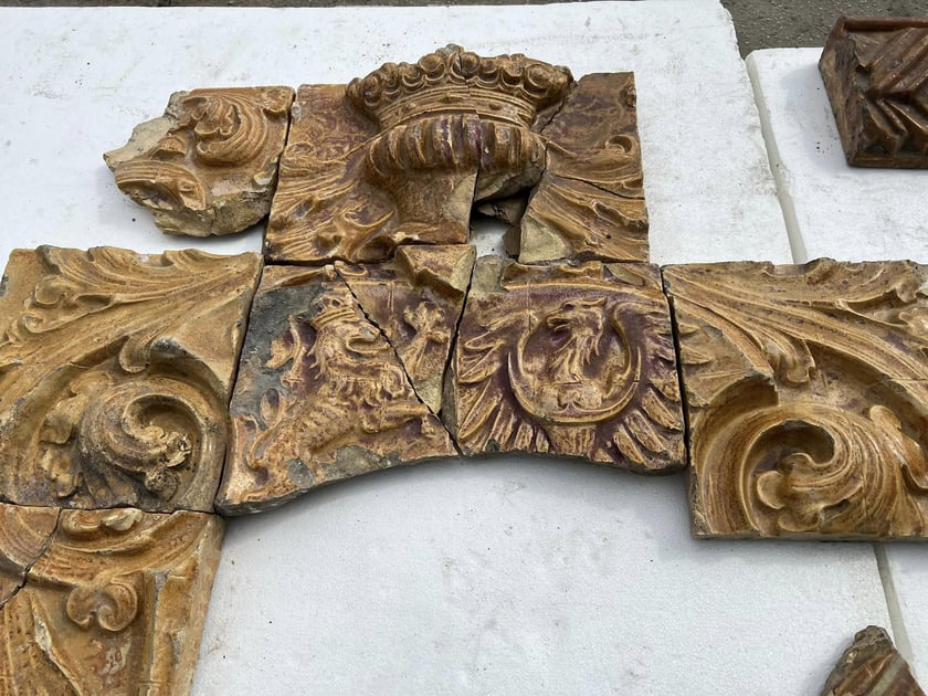 Artefakty znalezione podczas renowacji Bastionu Sakwowego