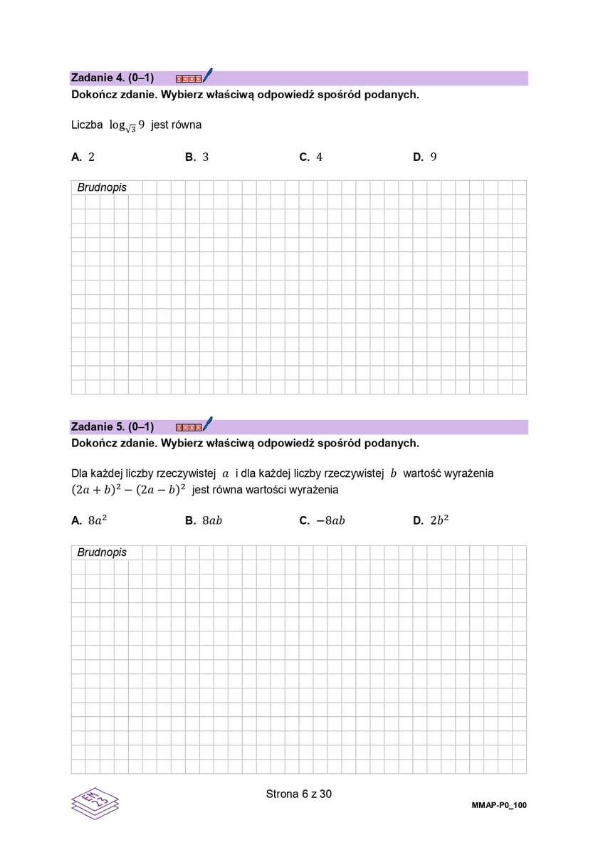 Formuła 2023, matura z matematyki