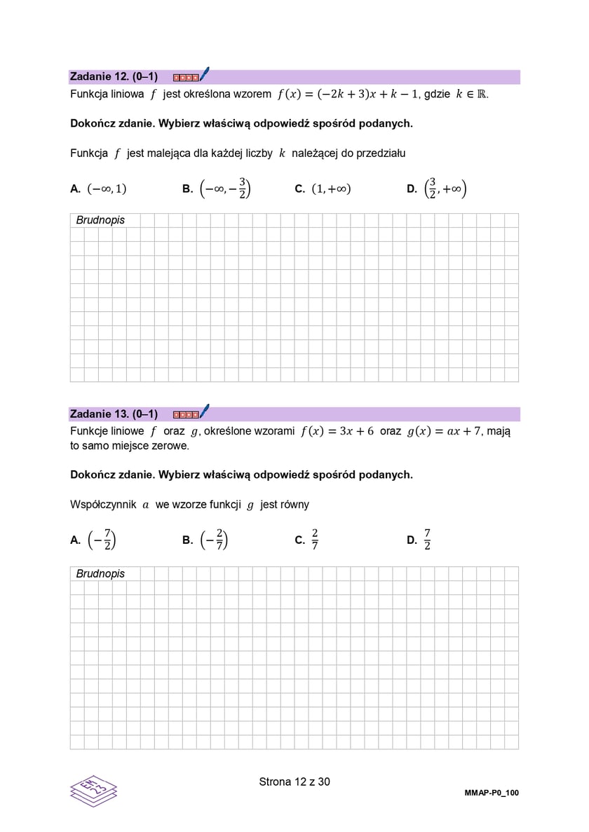 Formuła 2023, matura z matematyki