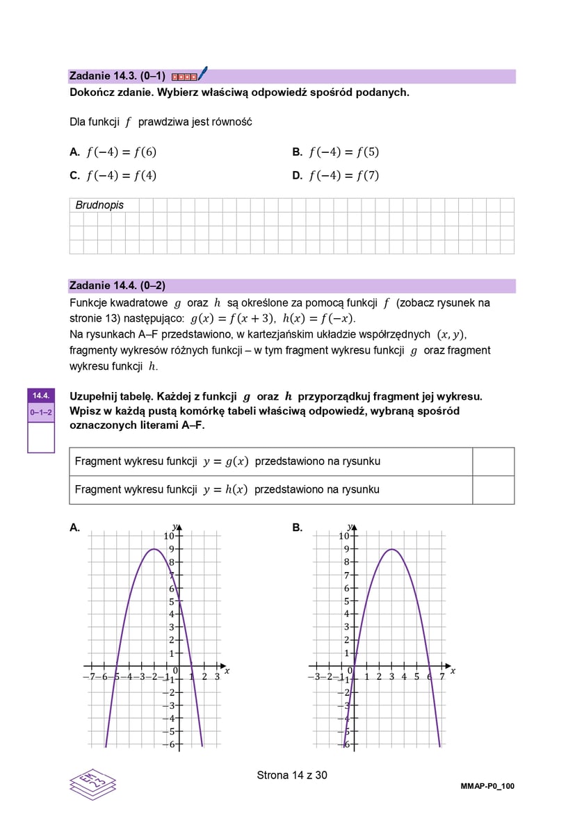 Formuła 2023, matura z matematyki