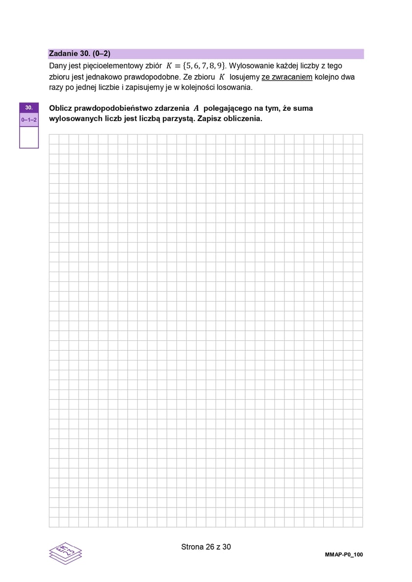 Formuła 2023, matura z matematyki