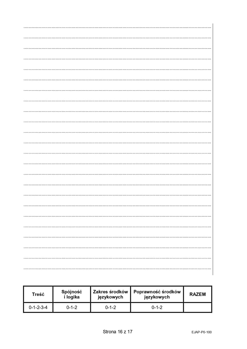 Formuła 2015, matura z języka angielskiego