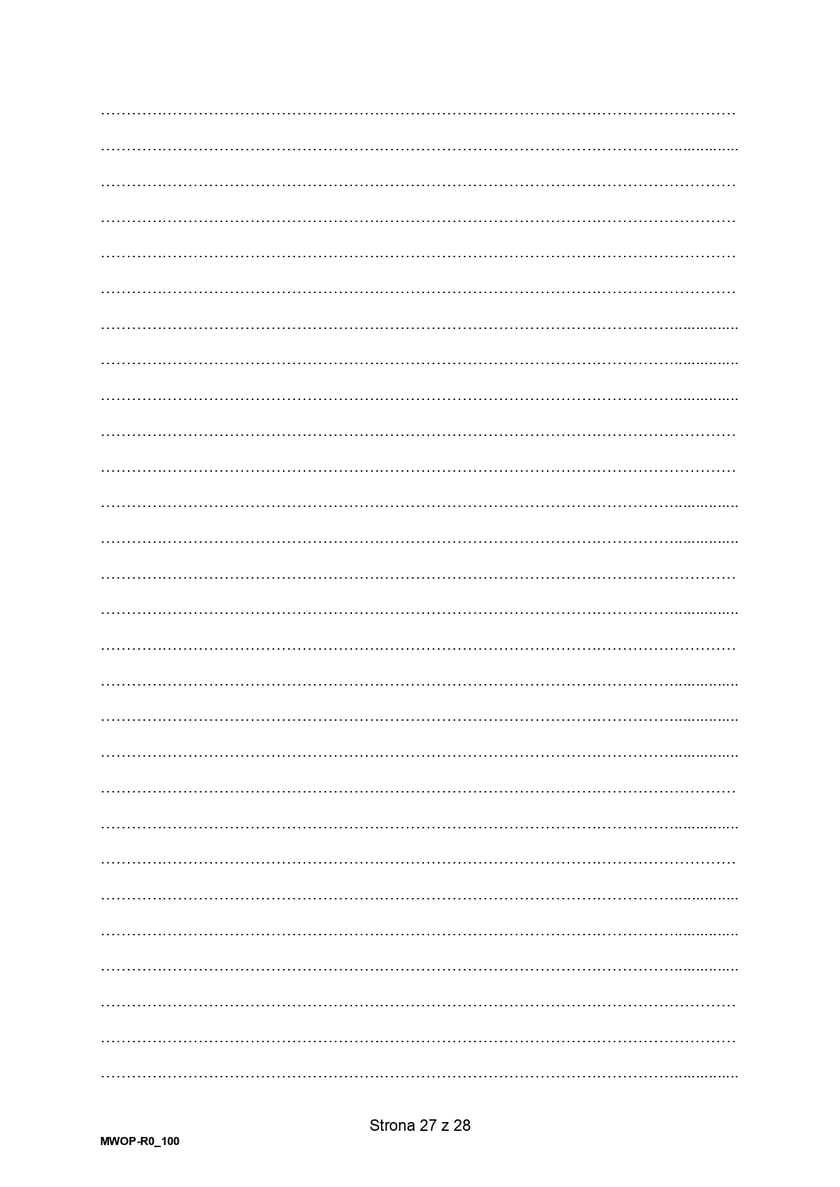Formuła 2023, matura WOS (poziom rozszerzony)