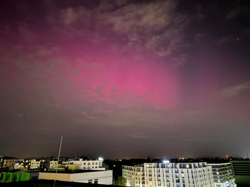 Zorza, noc z 10 na 11 maja 2024.